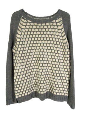 Firth Wool Cashmere Sweater Size XS Gray Cream Oversized Long Sleeve Womens